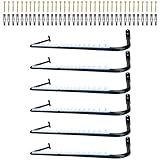 Kit 6 Araras Cabideiros De Parede Fixos Resistentes Com Organizador De Cabides Arara Preta Rt Branco 