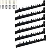 Kit 6 Araras De Parede Cabideiro Fixo De Parede Para 10 Cabides 40cm Closet Organizado