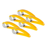 Kit 6 Aro Fatiador Cortador Frutas Banana Legume Pepino Inox