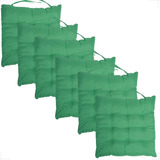 Kit 6 Assentos Almofadas Cadeira Banco Macia Bonita 40x40cm