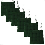 Kit 6 Assentos Almofadas Cadeira Banco Macia Futon 40x40cm