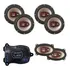 Kit 6 Auto Falante Bravox 6 + 4x6 S10 Cabine Dupla + Módulo