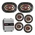 Kit 6 Auto Falante Bravox 6 + 6 + 6x9 Pol + Taramps Ts400x4