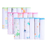 Kit 6 Babete Paninho Fralda De Boca Bebe 100 Algodão 30x30