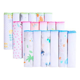 Kit 6 Babetes Paninho Fralda De Boca Bebe 100 Algodão 30x30