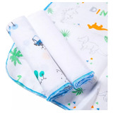 Kit 6 Babetes Paninho Fralda De Boca Bebe 100 Algodão 30x30