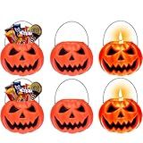 Kit 6 Baldes Formato De Abóbora Para Festa Doces E Decoração Halloween Dia Das Bruxas
