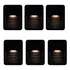 Kit 6 Balizadores Led Branco Quente Sobrepor Escadas Bivolt