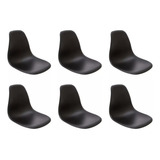 Kit 6 Banco Assento Cadeira Charles Eames Eiffel