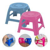 Kit 6 Banco Banqueta Infantil Plástico Empilhavel Atacado