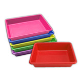 Kit 6 Bandeja Higienica Caixa Areia P Gato Cores Sortidas
