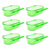 Kit 6 Banheiras Com Poleiro Média Verde 220ml