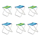Kit 6 Banqueta Dobravel