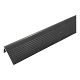 Kit 6 Barras Perfil Pvc Cantoneira Degrau Porta Ônibus Preta