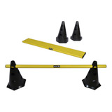 Kit 6 Barreiras De Salto Com Cone Muvin 24 Cm Funcional