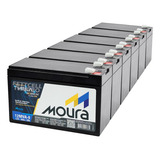 Kit 6 Bateria Para Nobreak Engetron 3 Kva Compacta 12v 9ah