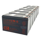 Kit 6 Bateria Para Nobreak Engetron 3 Kva Compacta 12v 9ah
