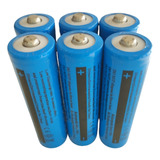 Kit 6 Bateria18650 Li-ion 9900mah 4.2v Lanterna Tática Nova