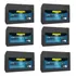 Kit 6 Baterias Estacionaria Nobreak E Sistema Solar 12v 9ah