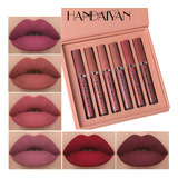 Kit 6 Batons Matte Beauty Lip 24h De Duração