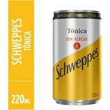 Kit 6 Bebida Schweppes Tônica Lata 220ml Sem Açucar