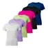 Kit 6 Blusas Básicas Algodão Camiseta Feminina Leveza