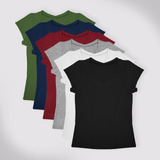 Kit 6 Blusas Camiseta
