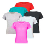 Kit 6 Blusas Camisetas Para Estampar Feminina (atacado)