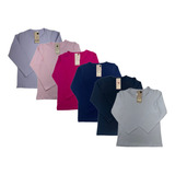 Kit 6 Blusas Cotton