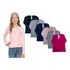 Kit 6 Blusas Cotton Manga Longa Infantil Menina Tam 1 Ao 16