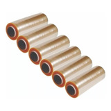 Kit 6 Bobina Rolo Filme Pvc 28cm X 300 Metros Atacado