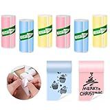 Kit 6 Bobinas Etiqueta Térmicas Adesiva Premium 57x25mm 3 Metros Colorido Rolo Para Mini Impressora Portátil A Prova De Água Compatível Impressora Térmica