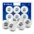 Kit 6 Bolas De Tênis De Mesa Bolinhas De Ping Pong Branca 1 Estrela Vollo Abs 40mm