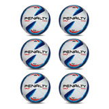 Kit 6 Bolas Futsal Futebol Max 1000 Oficial Penalty Nf