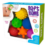 Kit 6 Bolas Sensorial Tátil Soft Balls Para Bebe Montessori