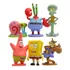 Kit 6 Bonecos Miniaturas Action Figure Bob Esponja Patrick