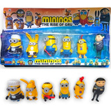Kit 6 Bonecos Minions