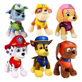 Kit 6 Bonecos Pelúcia Patrulha Canina Coleção Brinquedo Full