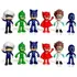 Kit 6 Bonecos Pjmasks Articulados Com Luz 15 Cm