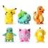Kit 6 Bonecos Pokémon Pikachu Charmander Bulbasaur Squirtle
