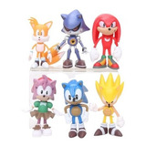 Kit 6 Bonecos Sonic