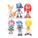 Kit 6 Bonecos Sonic