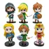 Kit 6 Bonecos The Legend Of Zelda Link Action Figure 10cm