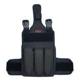 Kit 6 Bornais De Perna Tático Com Porta Faca Desert Coldres