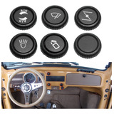 Kit 6 Botão Painel Fusca 73 74 75 76 1977 Luz Afogador Air
