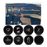 Kit 6 Botão Painel Fusca 73 74 75 76 1977 Luz Afogador Air