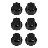 Kit 6 Botoes Pretos