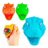 Kit 6 Brinquedo Anti Stress Fidget Dinossauro Dino Divertido
