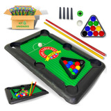 Kit 6 Brinquedo Mini Mesa De Sinuca Bilhar Jogo Infantil