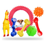 Kit 6 Brinquedo Mordedor Diversos P  Cães Pequeno E Médio